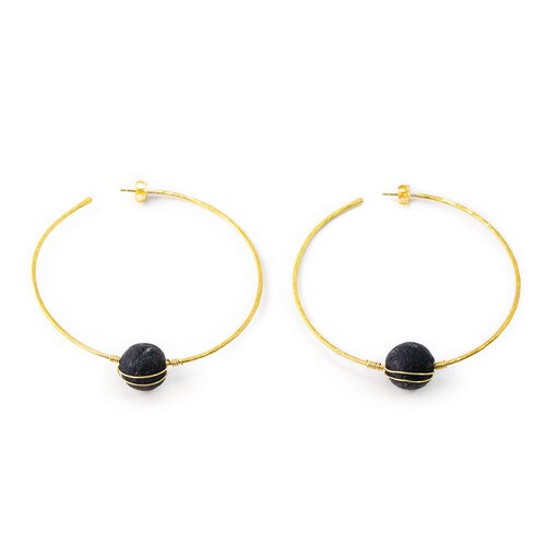 Evangeline Large Hoop Earrings